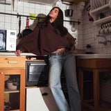 The Bat Hoodie - in Brown Cocoa