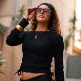 The Bow Top — Ink Black