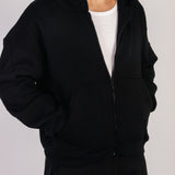 Men Zip-Up — in Black