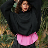 The Bat Hoodie - In Ink Black