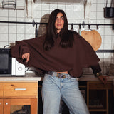 The Bat Hoodie - in Brown Cocoa
