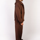 Men Zip-Up — in Brown