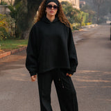 The Bat Hoodie - In Ink Black