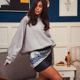 The Bat Hoodie - In Silver