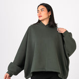The Bat Hoodie - In Olive