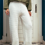 Pre Order The Cloud Knit Pants - In White