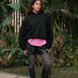 The Bat Hoodie - In Ink Black