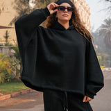 The Bat Hoodie - In Ink Black