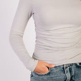 The Off Shoulder Top — In Silver