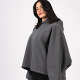The Bat Hoodie - In Charcoal