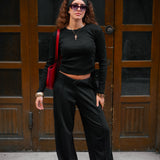 Black Wide Leg Pants