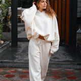 Women Cozy Pants– In White
