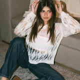 The Knit Collar — in Pearl White
