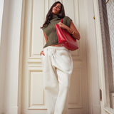 Women Cozy Pants– In White