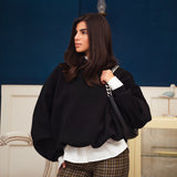 The Bat Hoodie - In Ink Black