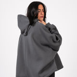 The Bat Hoodie - In Charcoal