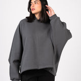 The Bat Hoodie - In Charcoal