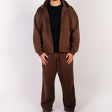 Men Zip-Up — in Brown