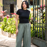 The Baby Tee — in Soft Noir