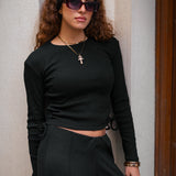 The Bow Top — Ink Black