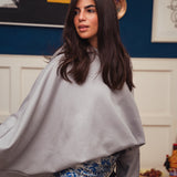 The Bat Hoodie - In Silver