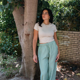 Mint Linen Pants