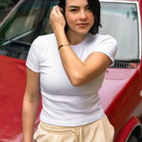 White Fitted T-shirt