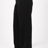 Black Interlock Knit Pants