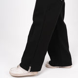 Black Interlock Knit Pants