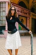 Black Japenese long sleeve top
