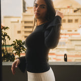 Black Bell sleeve top