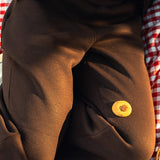 Brown Straight Fit Sweatpants