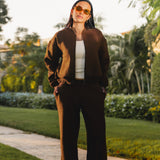 Brown Zip up