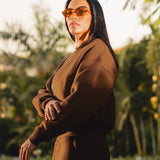 Brown Zip up
