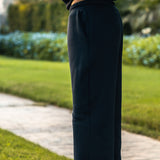 Navy Straight Fit Sweatpants