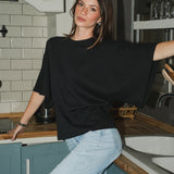 The Bat Top — in Black