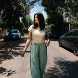 Mint Linen Pants