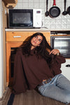 The Bat Hoodie - in Brown Cocoa