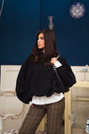 The Bat Hoodie - In Ink Black