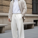 Men Cozy Pants – In White