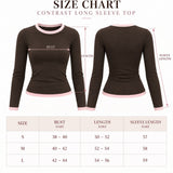 Navy and Butter Yellow Contrast Long Sleeve Top