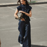 The Denim Waistcoat Set