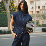 The Denim Waistcoat Set